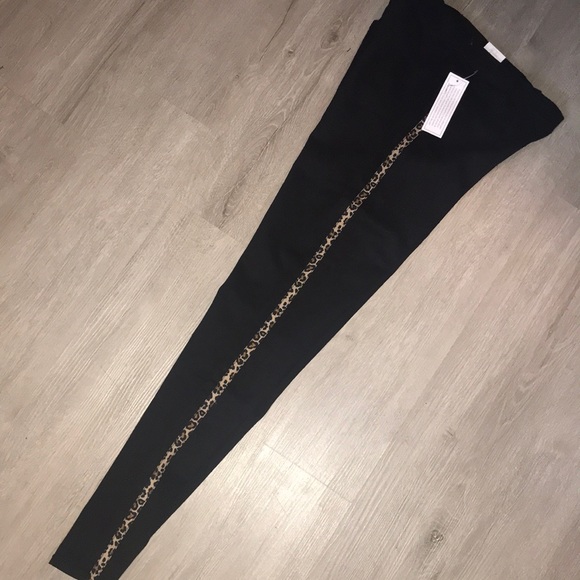 New Leopard Side Stripe Jean Jeggings - Picture 4 of 8